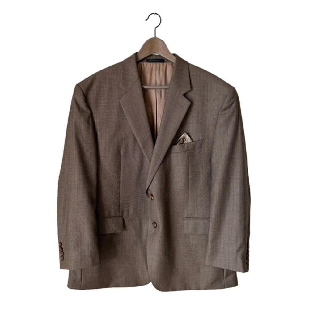 Vintage Ralph Lauren Wool Brown Blazer Size 46S